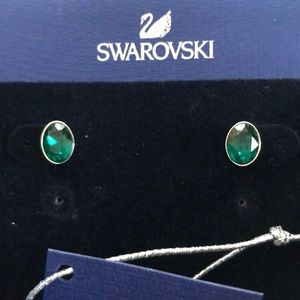 Swarovski earrings - emerald
